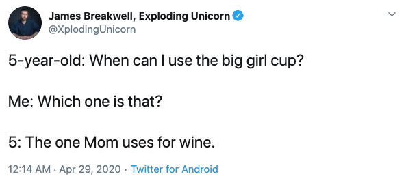 18 hilarious tweets from parents saying just what we're all thinking cup